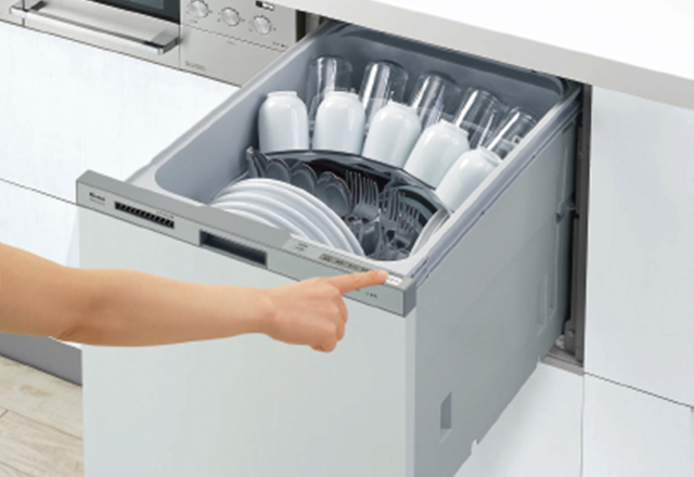 衛生的、節水効果も高い食器洗い乾燥機